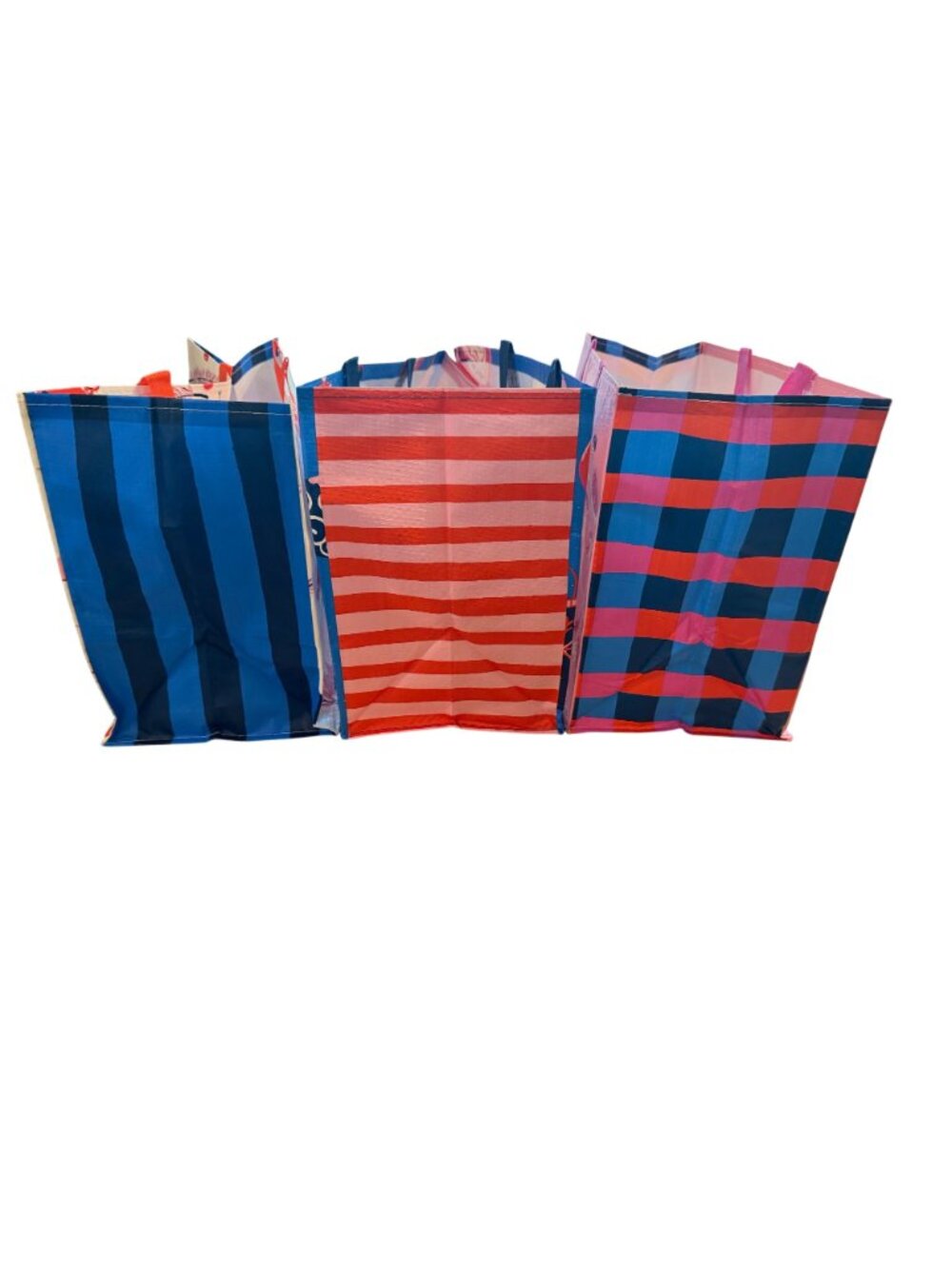 Trader Joe’s Reusable‎ Tote Bag Bundle Set of 3 Holiday Christmas Grocery Bags - Picture 2 of 5